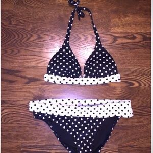 Victoria secret polka dot bathing suit